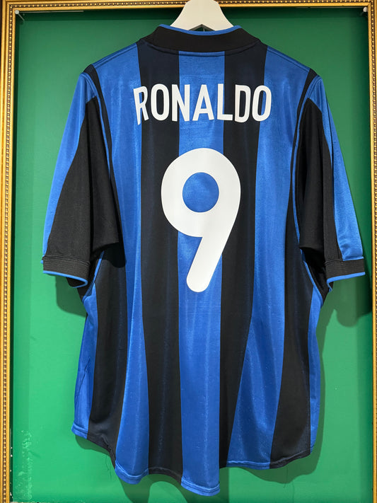 Inter Milan 2000/01 home shirt xlarge Ronaldo 9