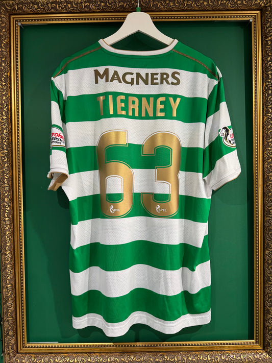 Celtic 2017/18 home shirt xlarge Tierney 63