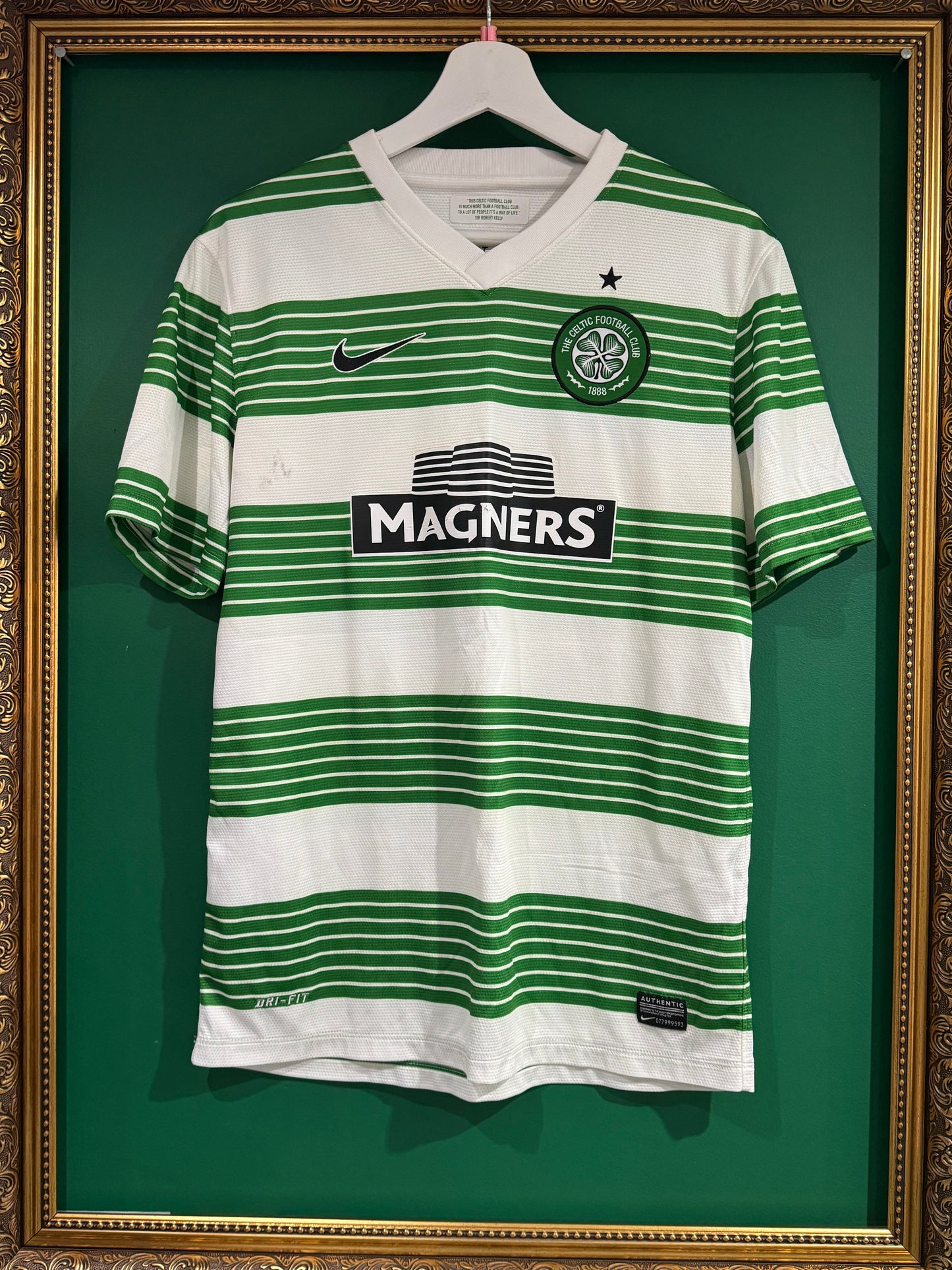 Celtic 2013/15 home shirt small Ledley 16