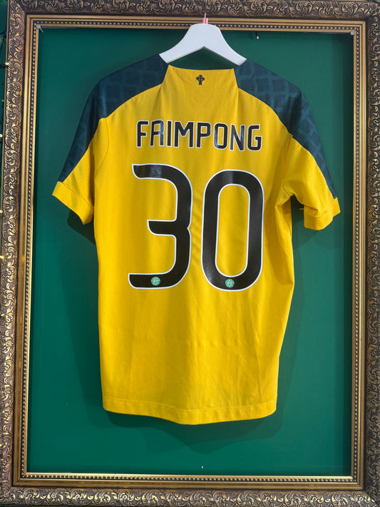 Celtic 2019/20 away shirt small Frimpong 30 foundation sponsor